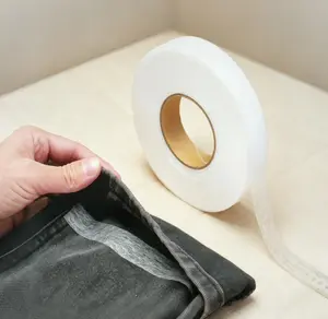 Generic 2559-Inch Double-Sided Iron-on Hem Tape - Hot Melt Non-Woven Adhesive Lining for Clothes, Pants & Fabric Alterations