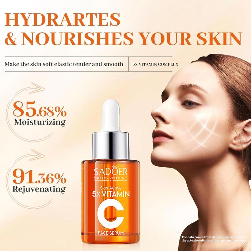 【BUY 2 GET 1 FREE】Vitamin C Face Serum 30MLHydrating Essence with Hyaluronic Acid & Centellafor Dull Skin Uneven Tone Fine Lines Pores Dry SkinMoisturizing Toner