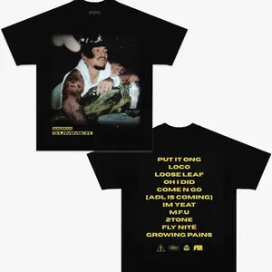 YEAT & DANGEROUS SUMMER 2025 V2 VINTAGE TEE, Unisex Rap Shirt, Rap Tee, Music Fans Shirt, Rapper Merch Gift for Him Gift For Her, Y2K Womenswear And Menswear Graphic Tee Top Crewneck Apparel Y4O