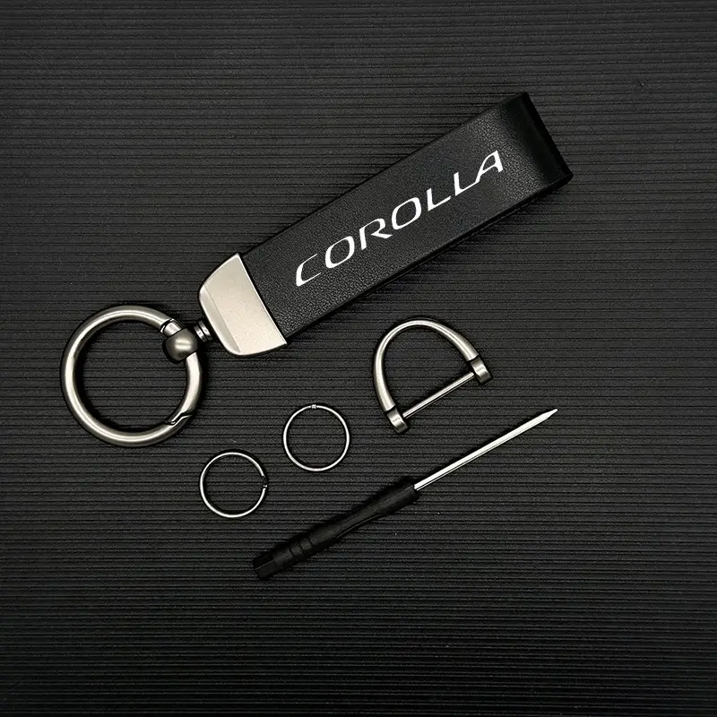 Corolla Car Keychain, Scratch-Resistant, Anti-Theft Function, Durable Metal Keyring, 1pcs, Keychain for car keys, Ideal for Toyota Corolla Owners, Zinc Alloy Keychain, Car Key Chains