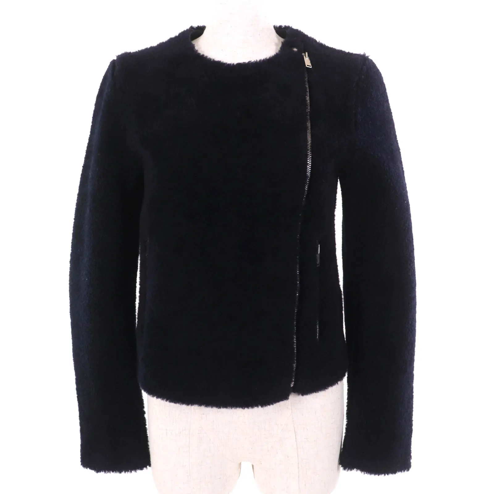 Pre-owned Celine Lambskin Small Leather Goods Phoebe period mouton jacket