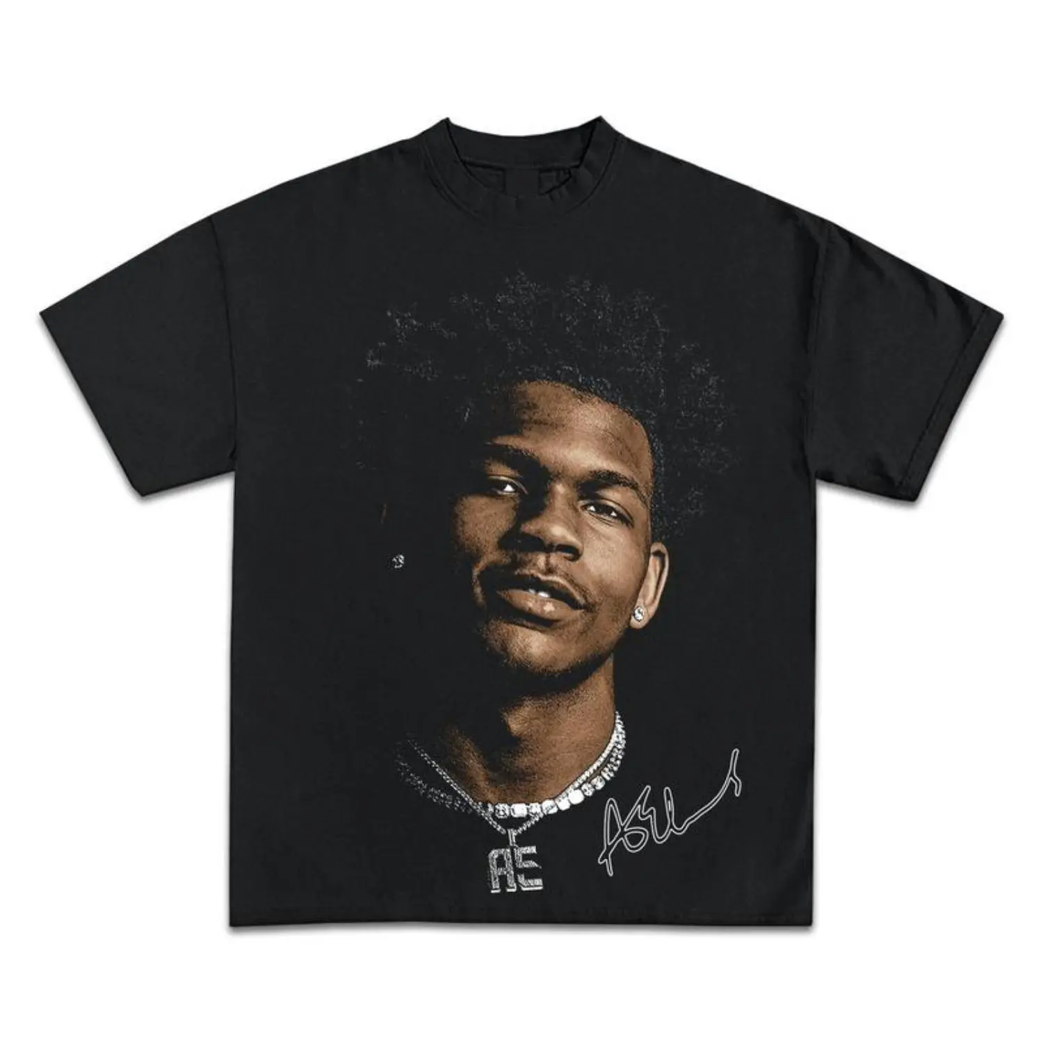 Stylish Anthony Edwards Icy Jumbo Bootleg Graphic Cotton T-Shirt for Streetwear