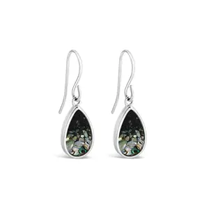 Explorer Teardrop Earrings - Silver - Alaska Gradient