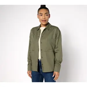 Martha Stewart Signature Utility Button-Front Jacket