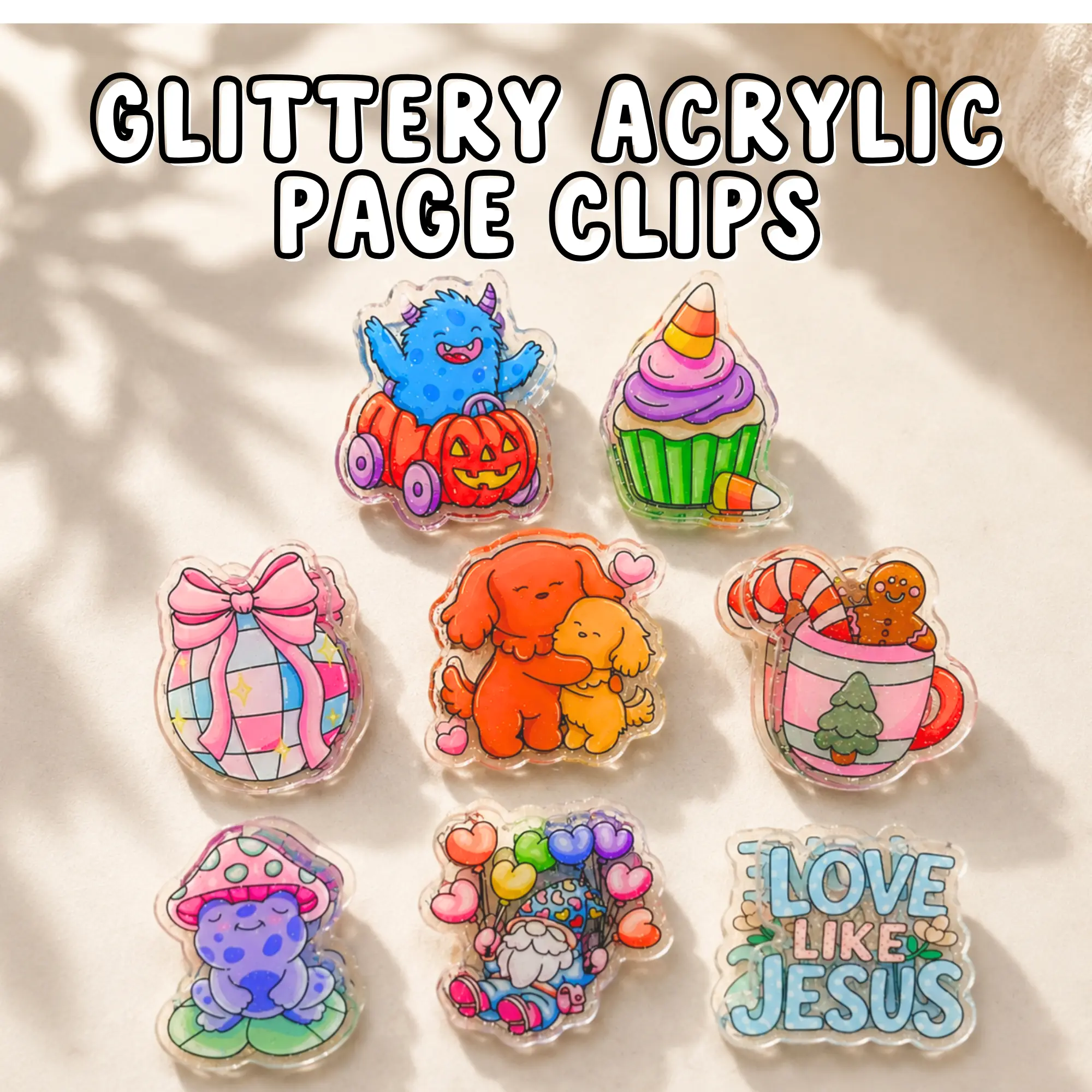 Acrylic Coloring Book Clips – Hands-Free Page Holders for Coloring, Journals & Planners