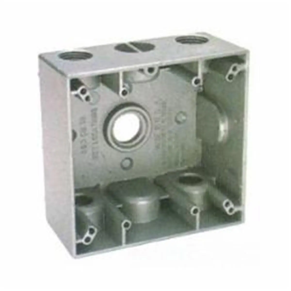 212 MAIN Seamless Weatherproof Junction Box - Teddico/Bwf 2G Die-Cast Kit with 5-1/2In KO, Connector Outlets, Mounting Lugs, Powder Coat Finish, Secure Mechanical Design, Installation Instructions, Model TGB-55V