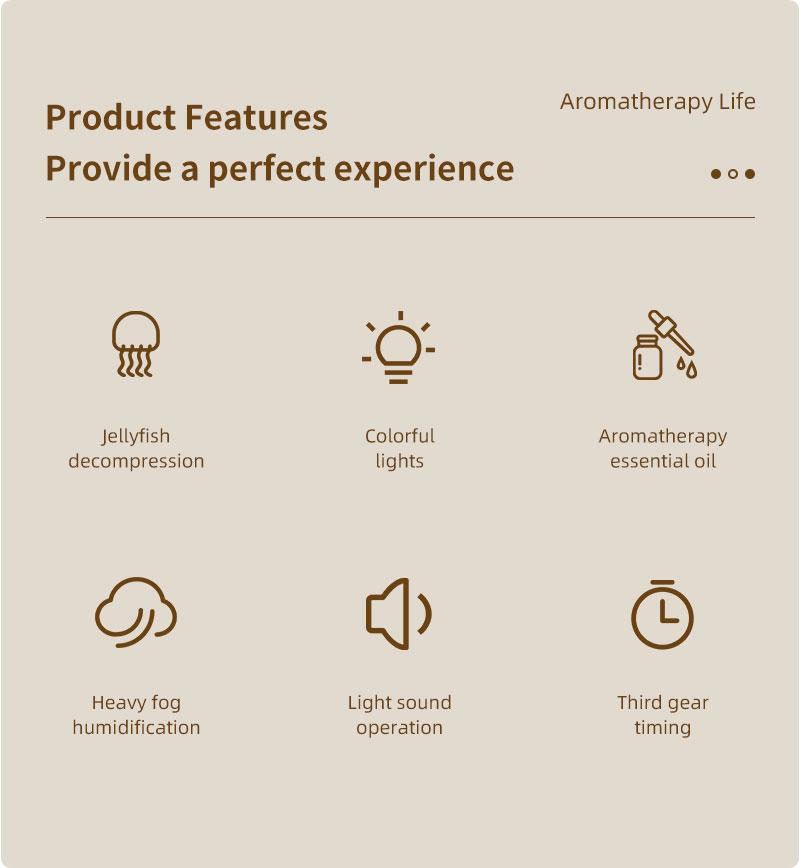 New volcano aromatherapy machine desktop essential oil diffuser double spray flame humidifier home night light ornament wireless remote control hu