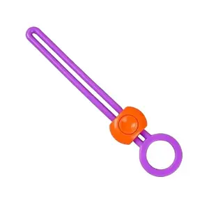3 Pack TPE Bag Clips with Handle Grip and Hanging Hook for Snack Bread Bags Wire Cable Cord Tie Wrap Rope Kitchen Home Storage Tool