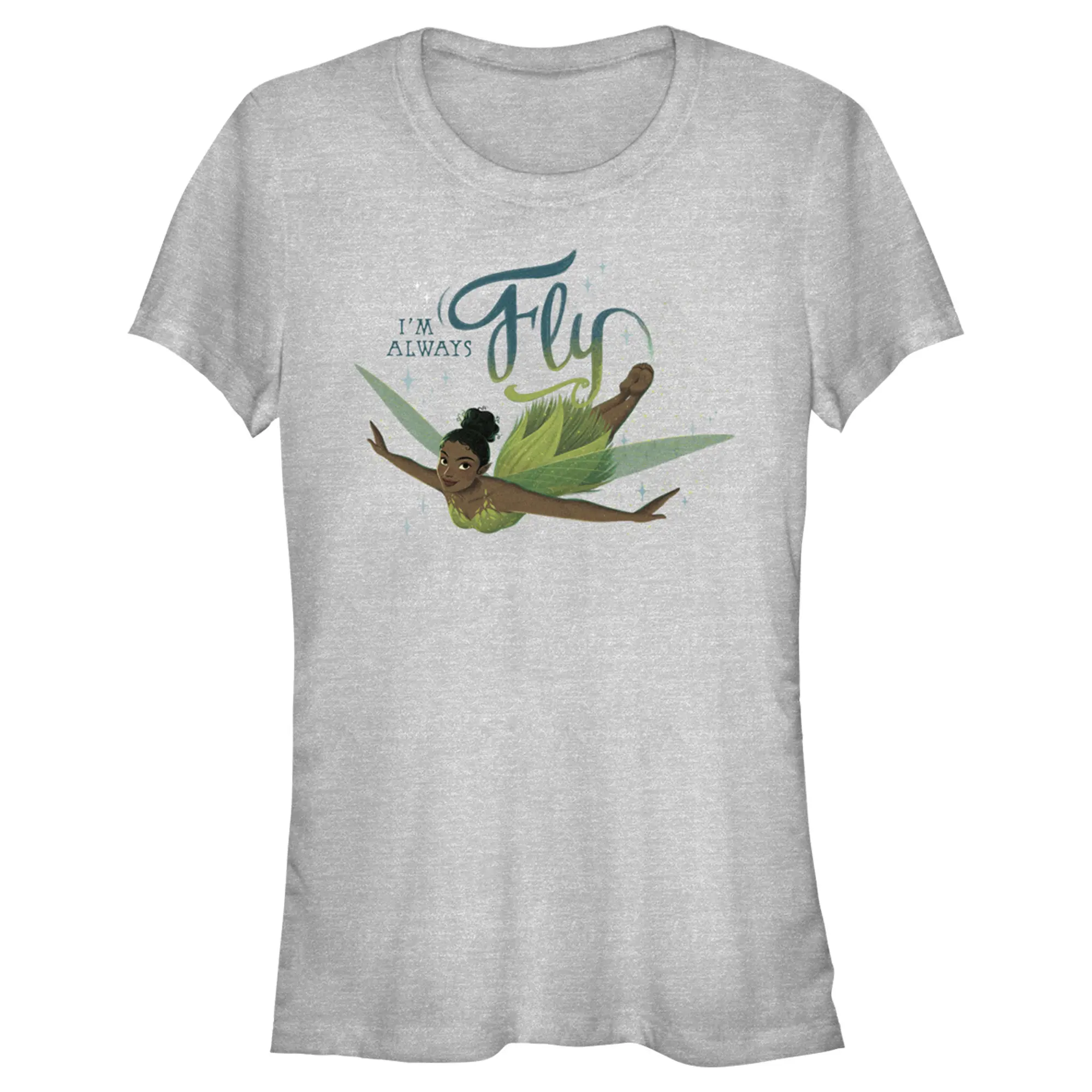 Juniors Womens Peter Pan & Wendy Tinker Bell I'm Always Fly T-Shirt