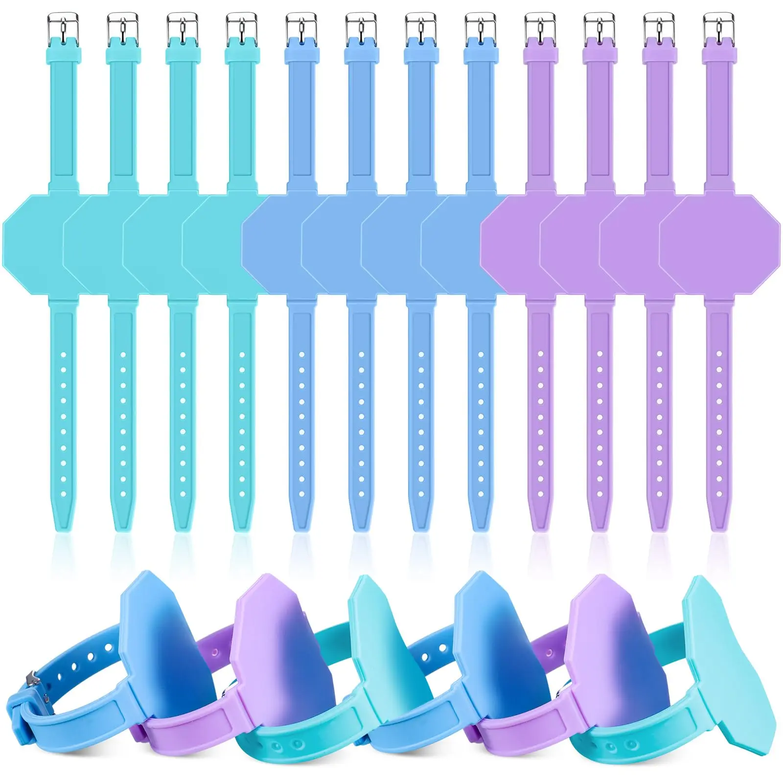 9 Silicone Memo Wrist Band Wearable Nurse Notepad In Watch Shape Reusable Erasable To Do List For Veterinarian Gift  Turquoise Lilac Blue [unknown Binding]