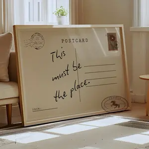 This Must Be the Place - Postcard Wall Art, Home Decor, Bedroom Poster, Living Room Wall Art Decor, Studio Poster