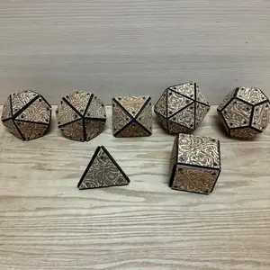 Dnd dice set. dodecahedron . Polyhedral dice set. 4 inches dice