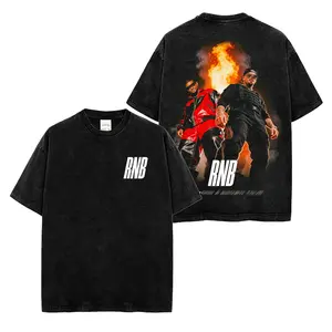 Raymond & Brown Premium Washed 2 Sided Shirt (Made in US) , R&B Tour Graphic Shirt, Hip Hop Streetwear T-Shirt, Vintage Rap Style Apparel, Gift Idea for Fans and Music Lovers, Retro Urban Fashion Tee