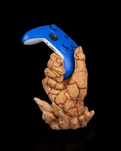 Rock Solid Stonefist Controller Stand – 3D Printed Rock Hand Gaming Holder | Compatible with PS5, Xbox & More