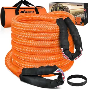 Nilight Strong Durable Safety Kinetic Recovery Rope - 7/8" x 20ft, 28600LBS Max Load, Heavy-Duty Offroad Towing Kit with Carry Bag for All Vehicles