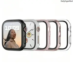 5 Pack Apple Watch Case with Tempered Glass Screen Protector, Hard PC Shockproof Cover Set