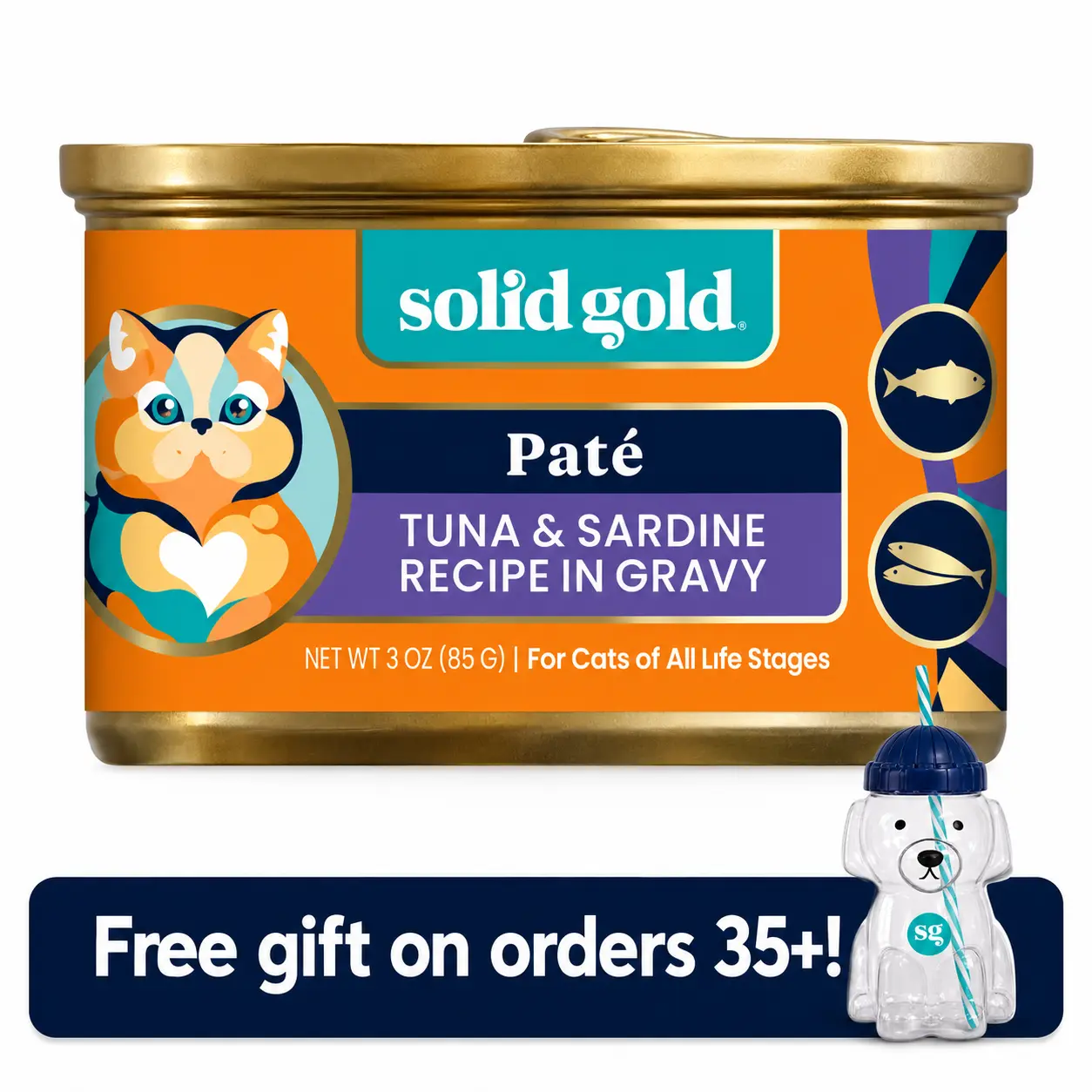 Solid Gold Flavorful Feast™ Tuna & Sardine Wet Food for Cats