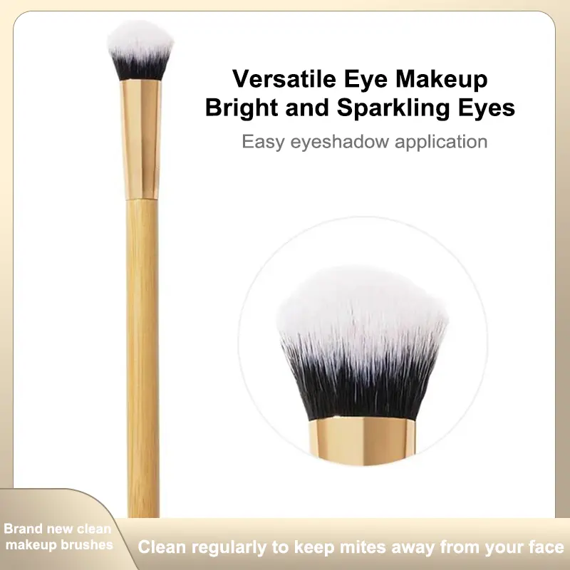 Concealer Paw Brush Angled for Seamless Application Versatile Eye Makeup Bright and Sparkling Eyes Easy Eyeshadow Application