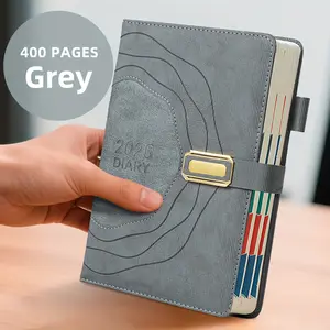 2026 Planner - Professional design with daily planner, thick pages and reinforced hardcover - Elegant blue and gold style - Ideal for office, home or gift - Adult New Year or birthday gift, sophisticated appearance, metal buckle closure