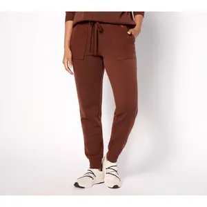 Peace Love World Petite Reverse Fleece Joggers