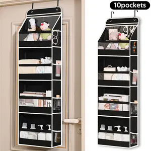 OKMARTS 2pcs Over The Door Organizer Storage- Hanging Organizer with 10 Large Pockets, Anti-Tilt Design, 50 lb Capacity for Bedroom, Bathroom，Dormitory Storage，Essential for the family multilayer Container Hangable