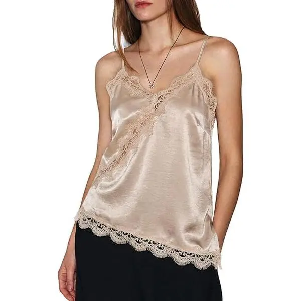 Cicy Bell Women Summer Satin Cami Tops Spaghetti Strap Lace V Neck Cute Camisole Party Pajamas Asymmetrical Hem Tank Tops Cicy Bell Women Summer Satin Cami Tops Spaghetti Strap Lace V Neck Cute Camisole Party Pajamas Asymmetrical Hem Tank Tops