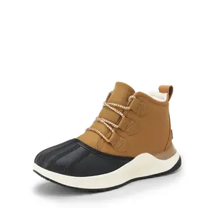 Dream Pairs Waterproof Lace-Up Winter Sneaker-Booties – Warm Faux-Fur, Anti-Slip Sole, Street-Style Look