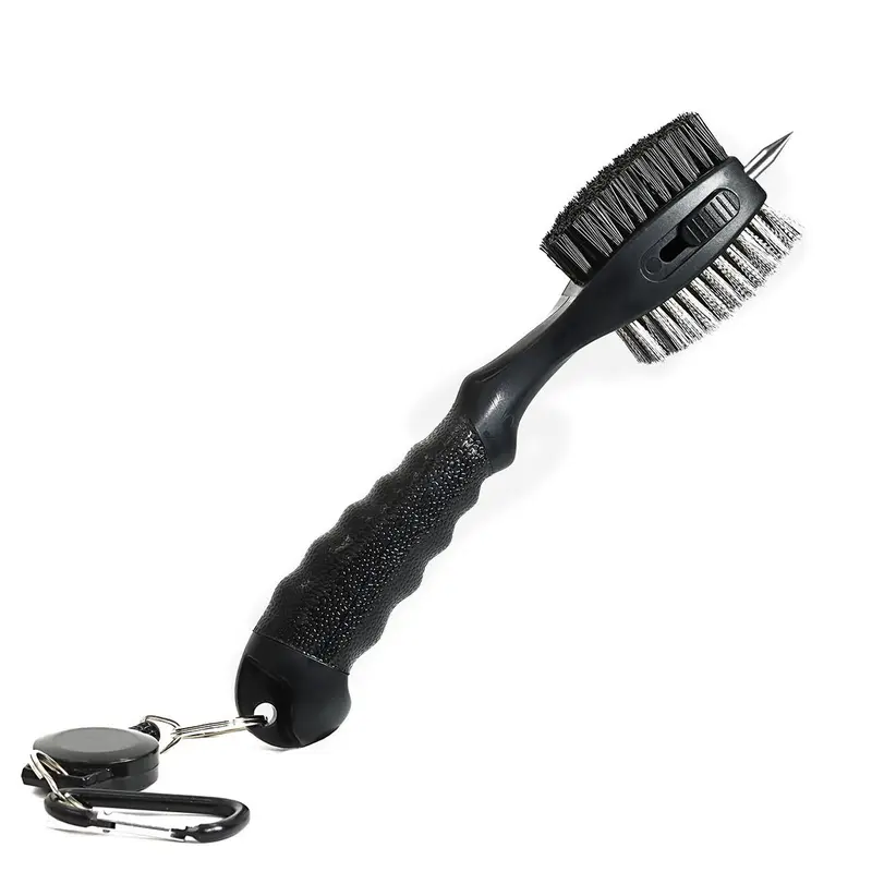 Golf Club Cleaning Brush, Portable Double-sided Golf Club Brush, Professional Golf Club Cleaning Tool for Home & Outdoor, Golf Accessories, Golf Tools
