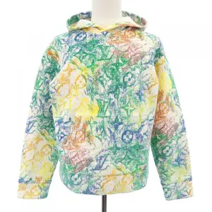 Pre-owned Louis Vuitton Velvet Small Leather Goods Pastel Monogram Hoodie