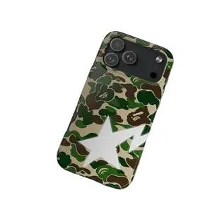 Bape camouflage street style film phone case, compatible with iPhone 17/16/15/14/13