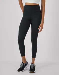 Hanes Moves Women's 7/8 Leggings With Internal Pocket 25 Inseam Pants Only Intimates Comfortable Fit Soft Stretch Fabric Breathable Sp127