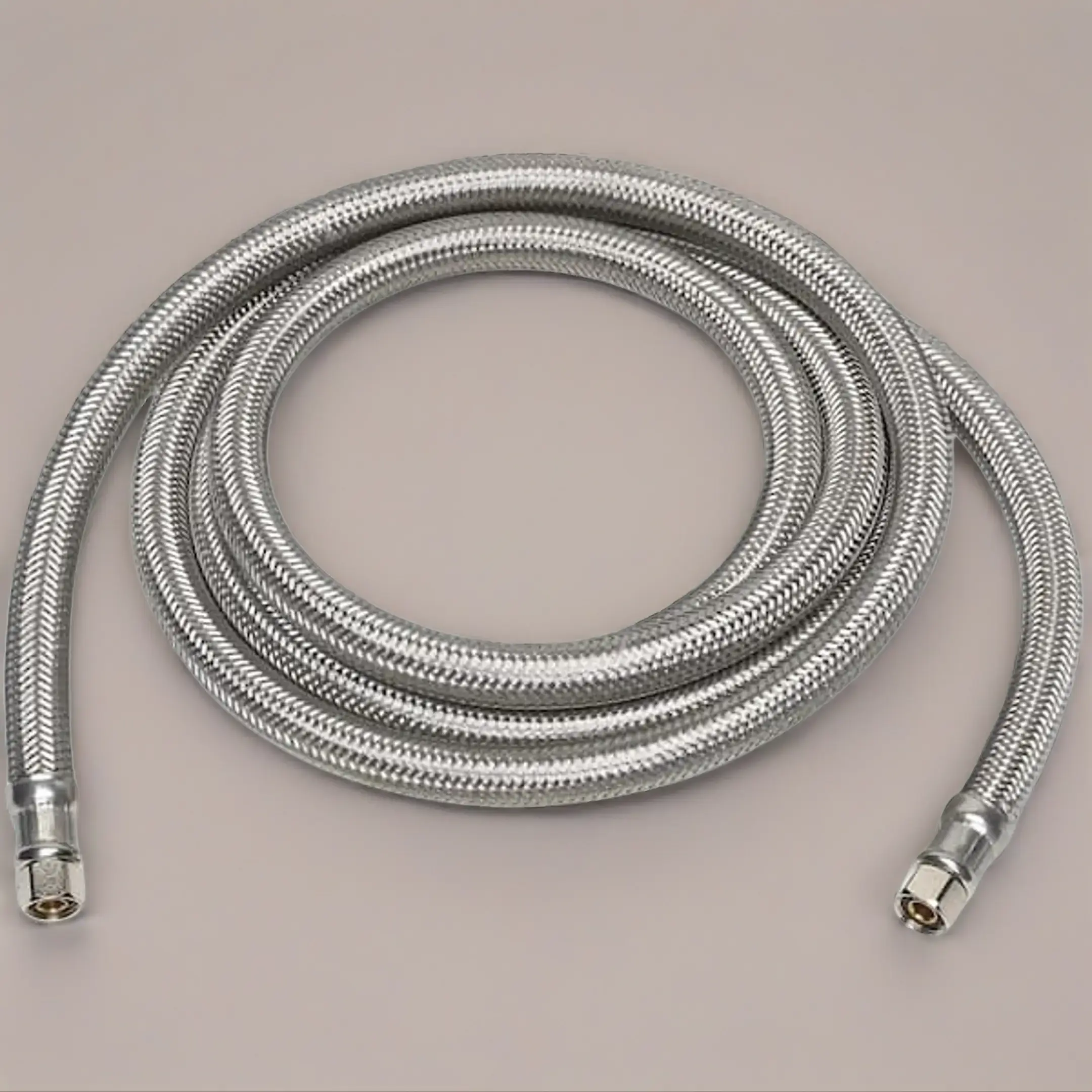 1/4 in. COMP x 1/4 in. COMP x 60 in. Stainless Steel Ice Maker Connector