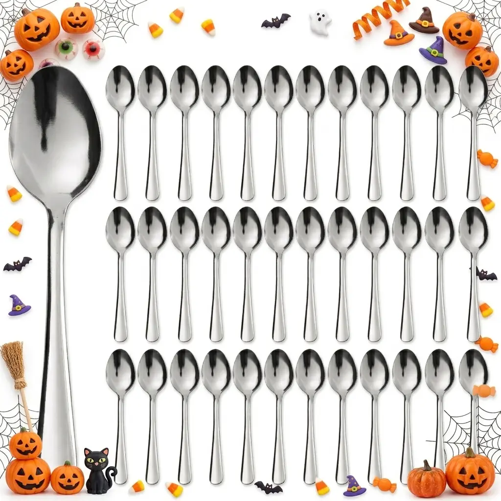 36-Piece Windsor Stainless Steel  Cutlery Set - Corrosion-Resistant Tableware, Sturdy Aesthetic Flatware Service with Knives, Forks, Spoons, Steak Knives, Teaspoons, Dishwasher-Safe Kitchen Utensils Dinnerware Sets Tableware Kit Dinner Set