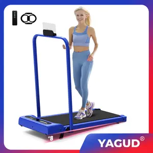 【 LIVE ONLY】YAGUD Walking Pad Treadmill with Spacious Belt, Foldable Design, 265lbs Capacity, Dual Shock Absorption, Low-Noise Motor, Remote Control & Easy-Move Wheels