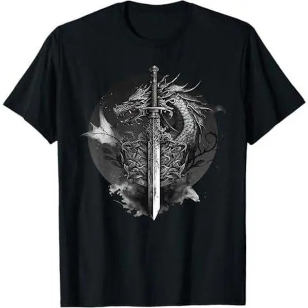 Dragon Sword Medieval Ren Faire Renaissance Faire T-Shirt