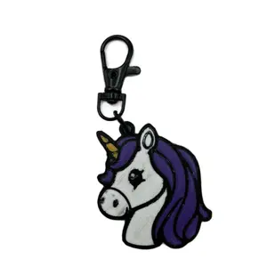 Smart Keychain Unicorn NFC - Unique Design with Blue Mane and Horn Feature