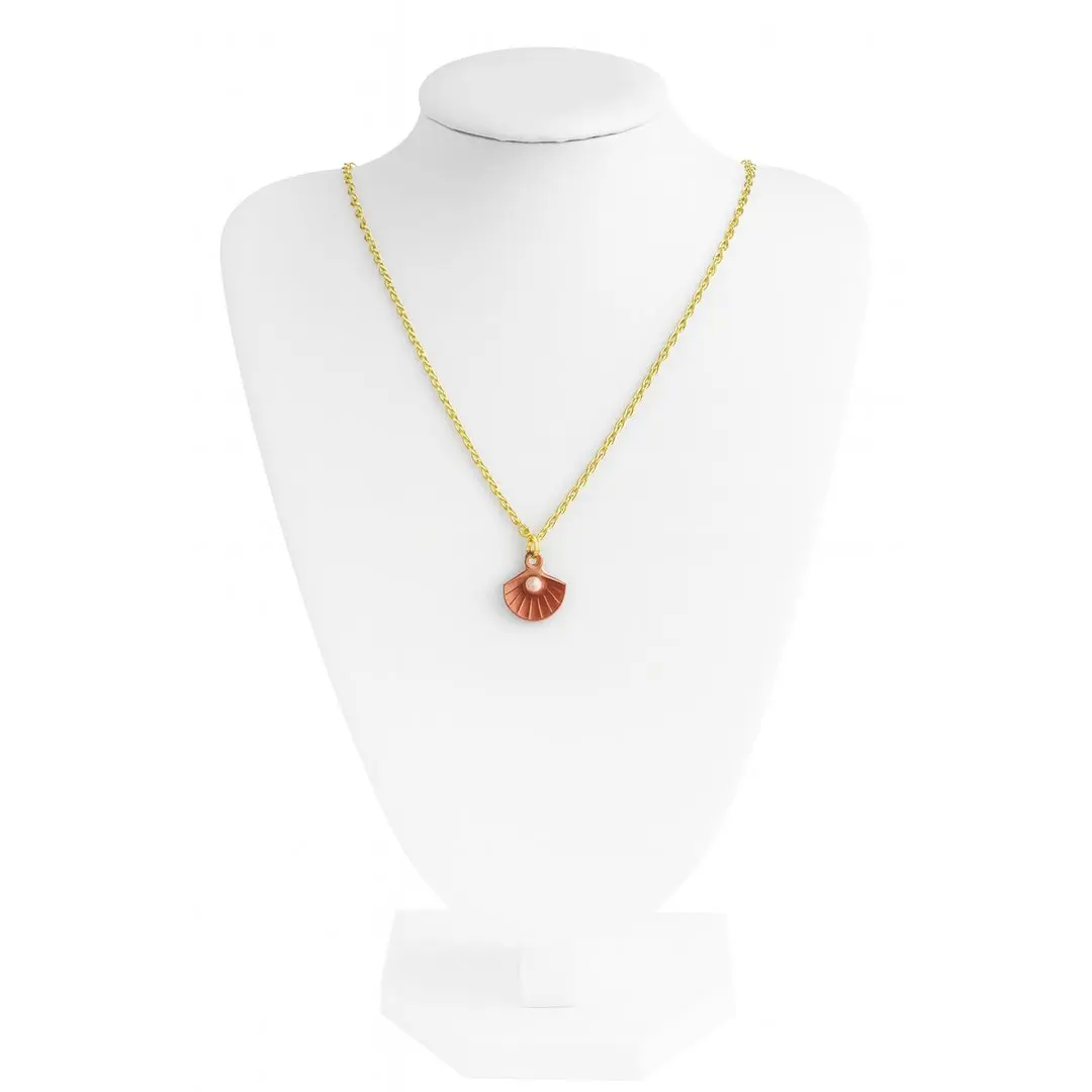 Pink seashell necklace