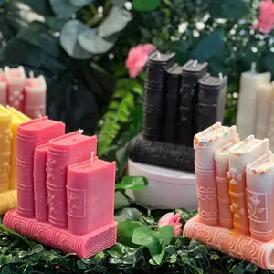 Mini book candle Aroma Scent Decor Vanilla Cozy