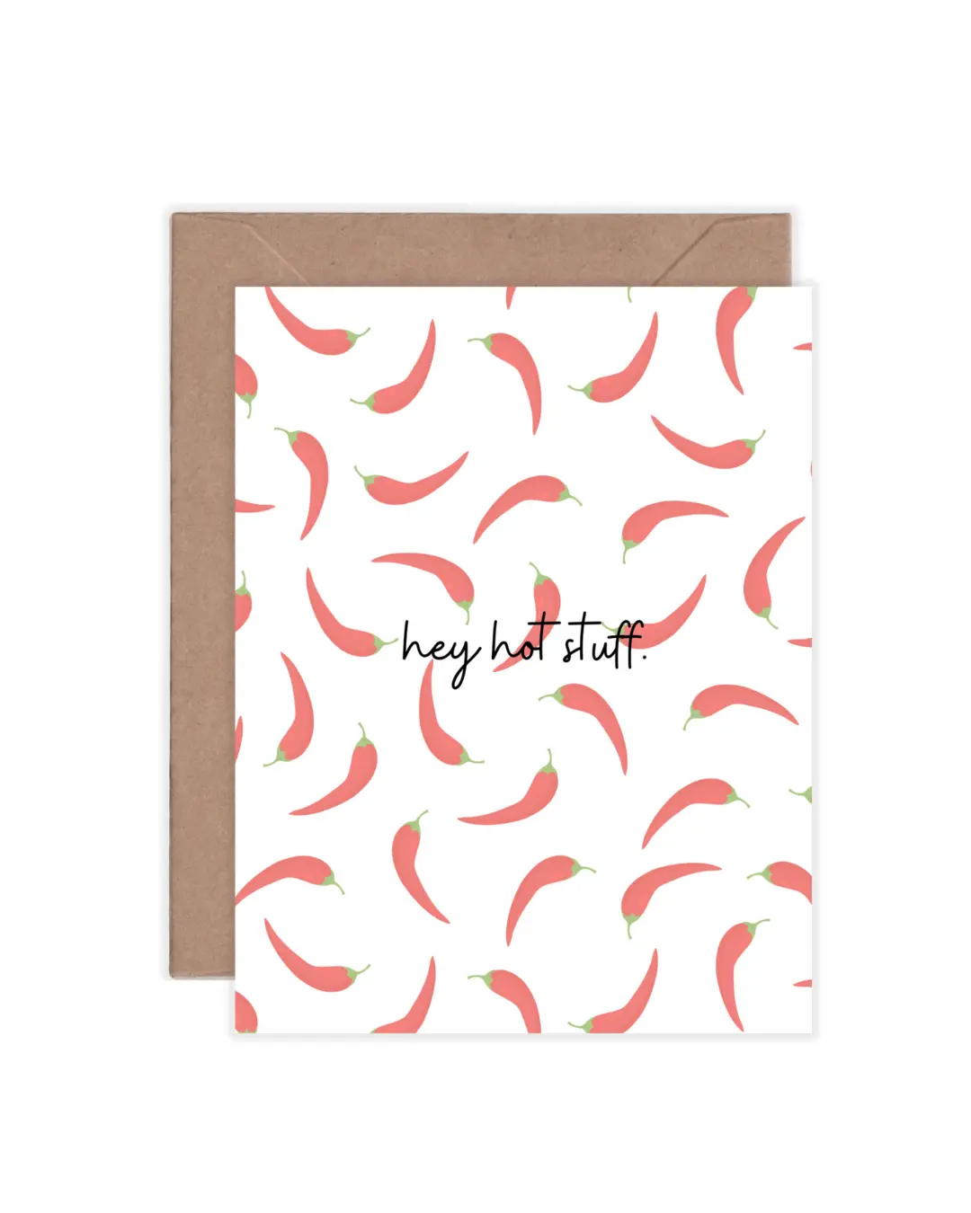 Hey Hot Stuff Greeting Card for Anniversary, Birthday, or Just Because - High-Quality Print on Vibrant Paper Stock