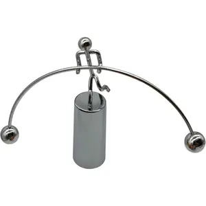 Balance Physics Toy Desk Kinetic Weightlifter Steel Man Decompressive Science for Home Office Art Decor