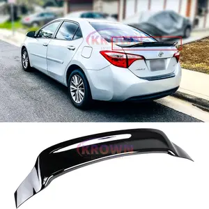 FITS 2014-2018 TOYOTA COROLLA GLOSSY BLACK RS STYLE HIGHKICK TRUNK SPOILER WING