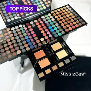 Makeup Palette, Including Matte Eyeshadow, Compact Powder, Blusher Powder, Eyebrow Powder, Brush, Eyeliner Pen & Mirror, Makeup Set, Summer Makeup, Makeup Gift Set