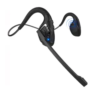 Open-Ear Air Conduction Headphones - Noise Cancelling Mic, Wireless Stereo for Office/Running/Driving, All-Day Comfort Fit Electronic Chargeable