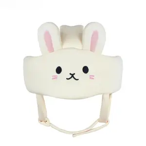 Cute Cartoon Rabbit Safety Helmet | Bunny Ear Bonnet, Breathable Anti-Collision Head Guard, Walking Helper Safety Hat, Portable Travel Essential, Funny Bunny Design Head Protection