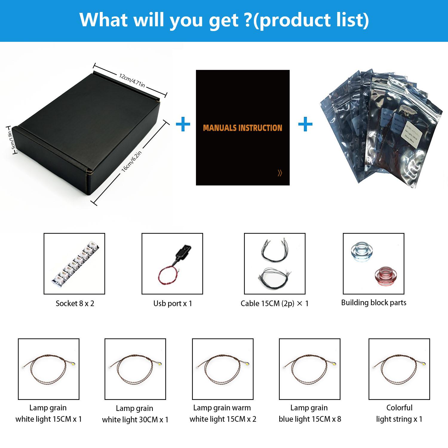 LYBMTWF LED Lighting Kit for LEGO Architecture Series: London Skyline 21034 (Building Bricks Not Included)