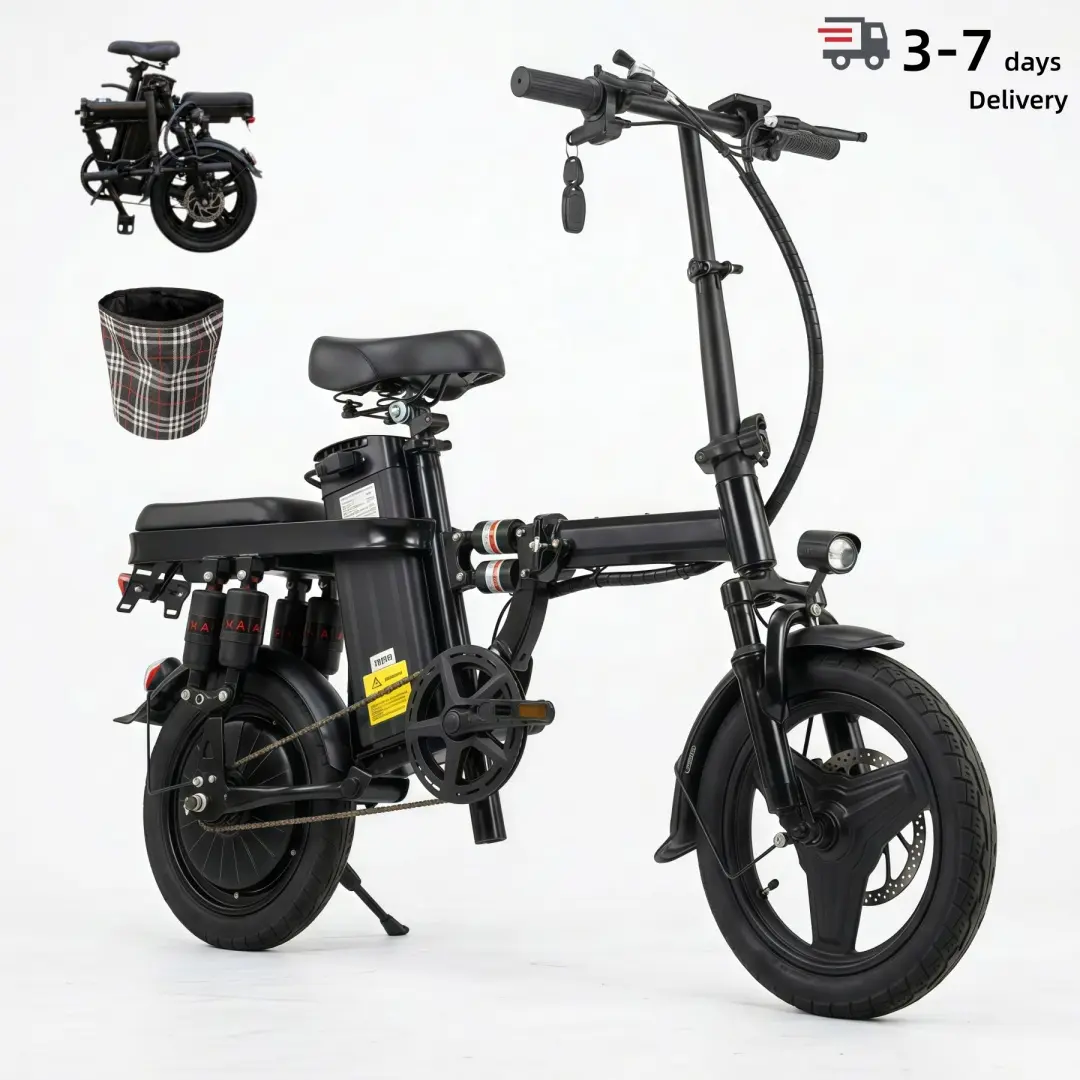 Folding Electric Commuter Ebike for Youth - 800W, 20 MPH, 48V 15Ah Removable Battery, 30 mi Range, Dual Suspension, Disc Brakes, Compact Apartment-Friendly Urban Daily Car Alternative, Ebikes