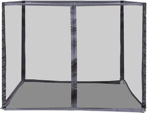 GDY Universal Replacement Mesh Netting Fabric Screen Wall Curtain with Zipper for 10x12ft Canopy Tent