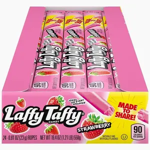 Laffy Taffy Rope Candy, Strawberry Flavor, 0.81 Ounce Ropes (Pack of 24)