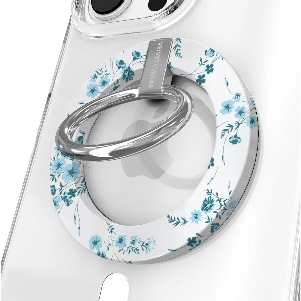 French Blue Floral MagSafe Grip Ring French Blue Floral MagSafe Grip Ring