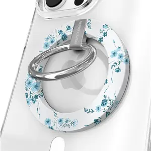 French Blue Floral MagSafe Grip Ring